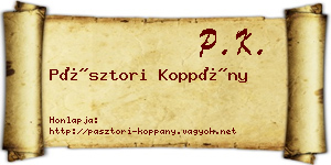 Pásztori Koppány névjegykártya